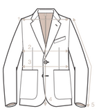 Suitsupply - Beige Herringbone Linen Sports Jacket 48 (Long)