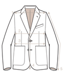 Cavour - Beige Wool/Silk/Linen Sports Jacket 54