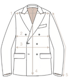 Blugiallo - Light Grey Hardy Minnis Wool Fresco DB. Suit 46