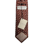 Paolo Albizzati - Squares on Terracotta 3-Fold Silk Tie