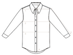 Xacus - Denim Spread Collar Shirt 38