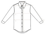 Shirtonomy - Grey Flannel Cutaway Collar Shirt 38