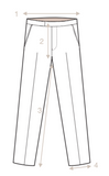Luxire - Off White High Rise Pleated Cotton Trousers 48