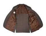 Caruso for Gabucci - Brown Checked Flannel Wool Sports Jacket 50