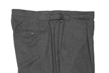 Blugiallo - Dark Grey Pleated High Rise Flannel Trouser 54