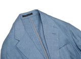 Corneliani - Light Blue Herringbone Linen/Silk Sports Jacket 52