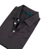 Cavour - Dark Brown Cotton Short sleeve Polo M