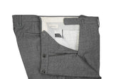 Incotex - Grey Mid Rise Flannel Wool Trousers 50