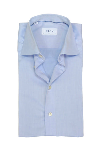 Eton - Light Blue Spread Collar Shirt 40