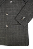 Suitsupply - Dark Brown Glencheck DB. Flannel Wool Sports Jacket 52