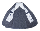 Barba Napoli - Blue/White Wool/Cotton/Silk Sports Jacket 52