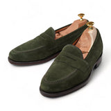 Loake - Forest Green Imperial Suede Penny Loafers UK 8,5 / EU 42,5