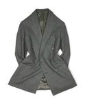 Blugiallo - Dark Green DB. Loro Piana Sweet Felt Flannel Wool Suit Extra Trousers 48 Long