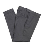 Anthracite Mid Rise Flannel Wool Trousers 50