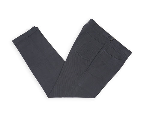 Stoffa - Navy High Rise Cotton Trousers 50