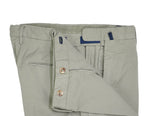 Incotex - Olive Royal Batvia Cotton Mid-Rise Trousers 48