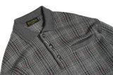 Ex-Club - Grey Checked Wool Polo S