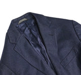 Del Mare - Navy Striped Loro Piana Flannel Wool/Cashmere Sports Jacket 50