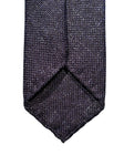 Drake's - Navy 3-Folded Silk/Wool/Linen Tie