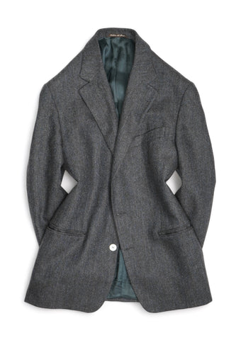 Sartoria Del Borgo - Grey/Navy Herringbone Tweed Sports Jacket 50
