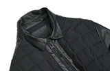 Montecore - Black Leather Down Jacket EU 50