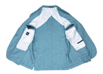 Barba Napoli - Teal Virgin Wool/Silk/Linen Sports jacket 52