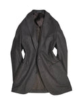 Oscar Jacobson - Dark Brown Flannel Wool Suit 46