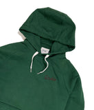 Drake's - Dark Green Heavy Cotton Hooded Raglan Sweatshirt M