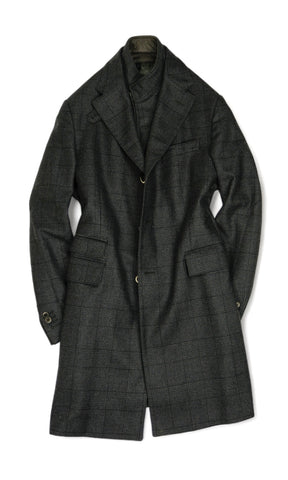 Corneliani - Grey Glencheck Virgin Wool Coat 52