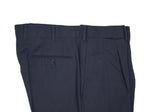 Z Zegna - Navy Pleated High Rise Suit Trousers 52