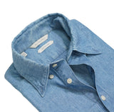 Suitsupply - Chambray Cotton/Linen BD. Shirt 37