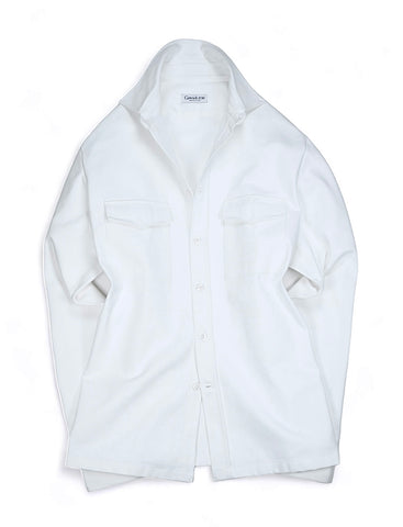 Götrich - Crisp White Cotton Overshirt XL