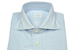 Avino Napoli - Light Blue Cotton Jersey Shirt 41-43