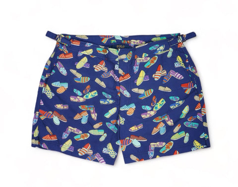 Polo Ralph Lauren - Navy Printed Swim Shorts 32