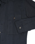 Xacus - Navy Cotton/Linen Overshirt XL