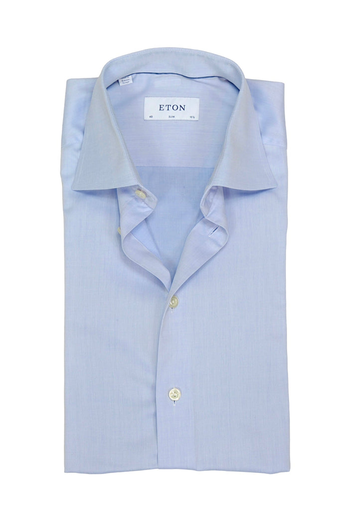 Eton Light Blue Spread Collar Shirt 40 Vangelis