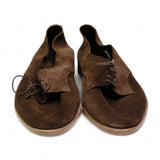 BW Shoes - Dark Brown Suede Unlined Derbys UK 11 / EU 45,5