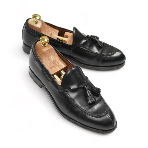 Carmina - Black Box Calf Leather Tassel Loafers UK 8,5 / EU 42,5