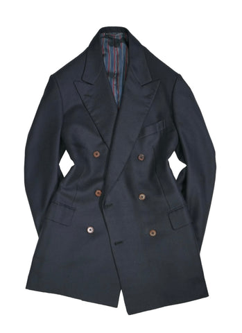 Brioni for Harrods - Navy DB. Flannel Cashmere Sports Jacket 50