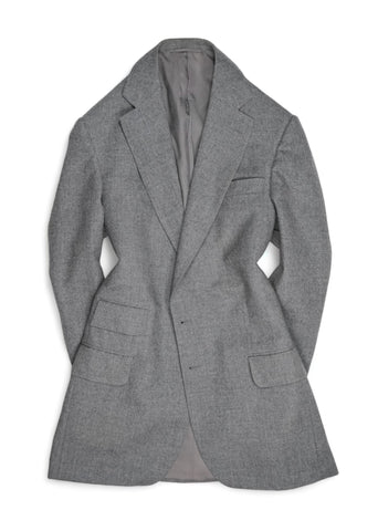 Götrich - Mid Grey Flannel Bespoke Wool Suit 58