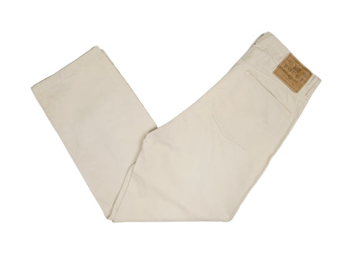 Boggi - Beige Cotton Twill 5-Pocket Trousers 31/28