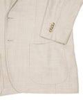Cavour - Beige Wool/Silk/Linen Sports Jacket 54