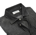 Mastricamiciai - Washed Black Western Denim Shirt 38