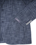 Barba Napoli - Blue/White Wool/Cotton/Silk Sports Jacket 52
