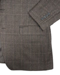 Benvenuto - Brown Checked Wool/Cashmere/Angora Flannel Sports Jacket 52