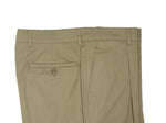Oviesse - Green High-Rise Pleated Cotton Trousers 50