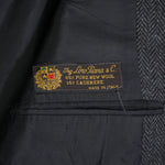 Henry Delouue – Grey Herringbone Loro Piana Wool & Cashmere Sports Jacket 50