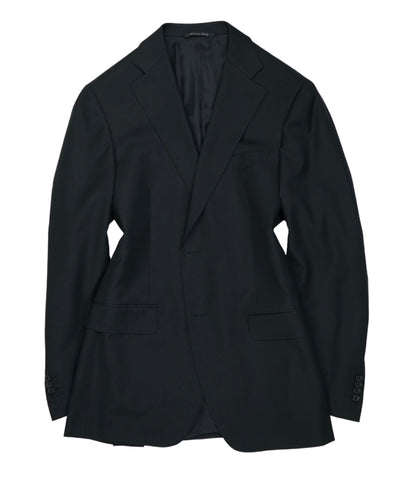 Canali - Black Virgin Wool Suit 50