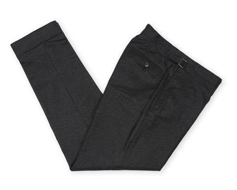 Suitsupply - Dark Grey Mid-Rise Wool Trousers 48