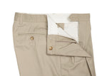 Sea Barrier - Beige High-Rise Pleated Cotton Trousers 48